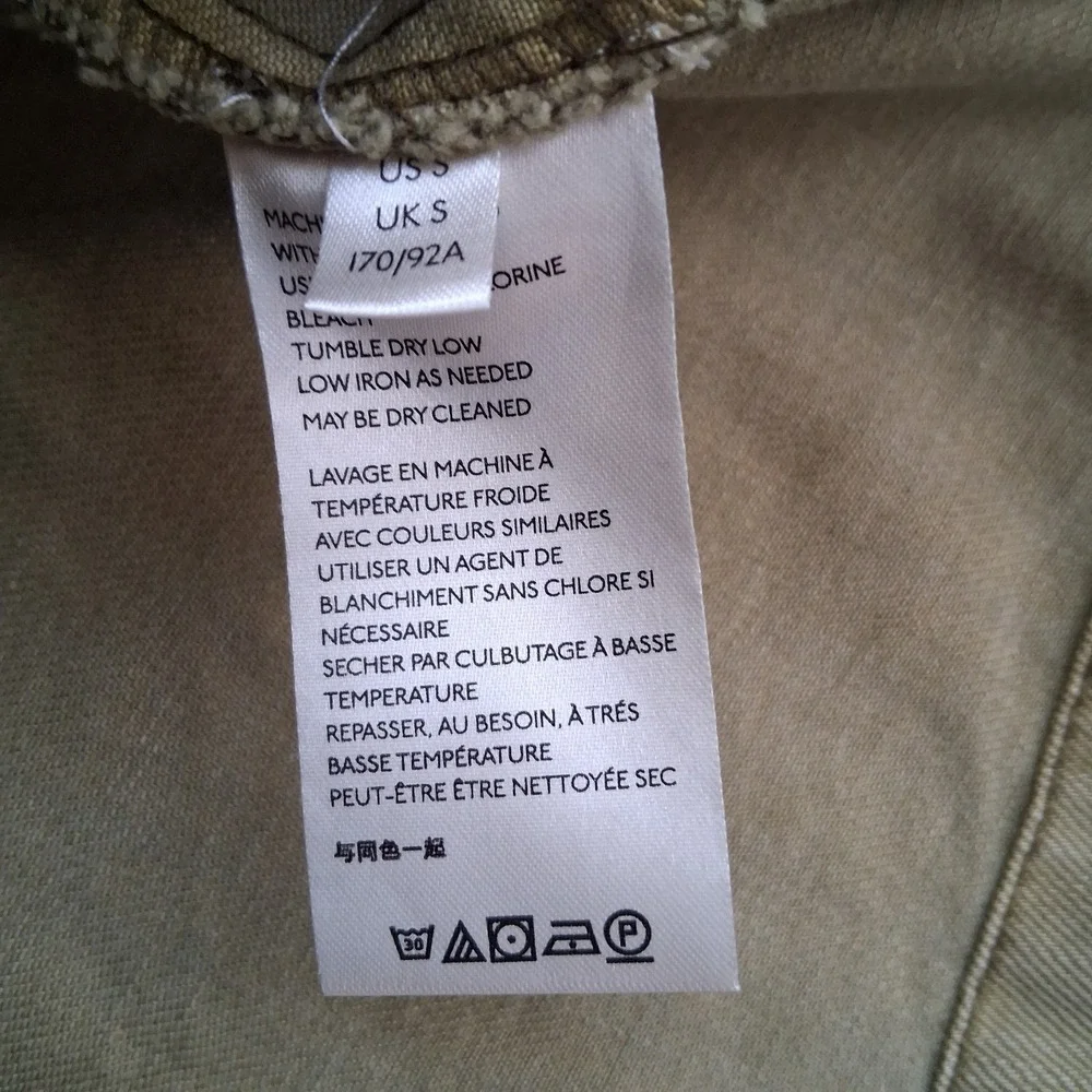 Free People Jacket Women's Small Olive‎ Utility Field Chore Barn Military Safari